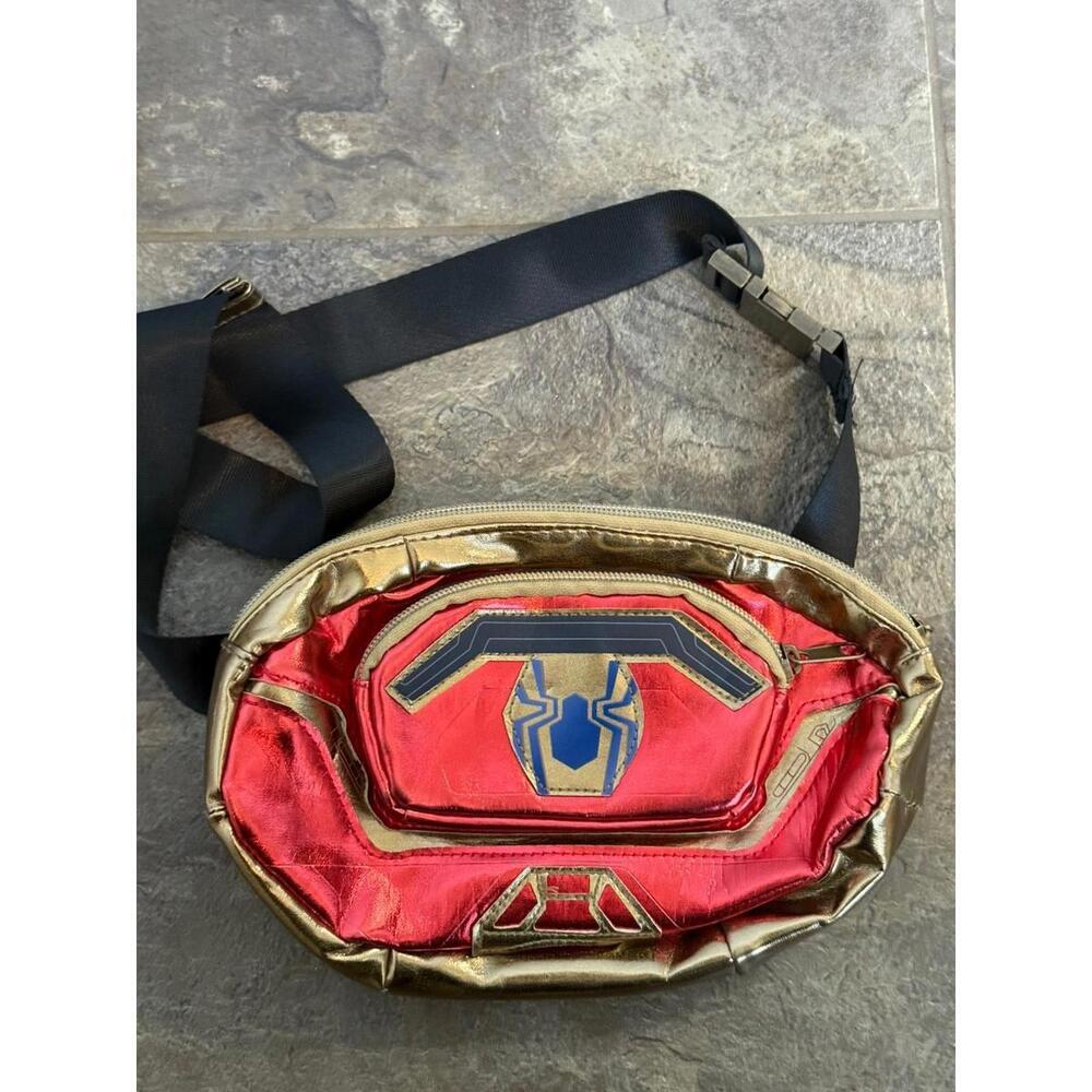 Disney Parks Marvel SpiderMan No Way Home Belt Bag Waist Fanny Pack Red Gold
